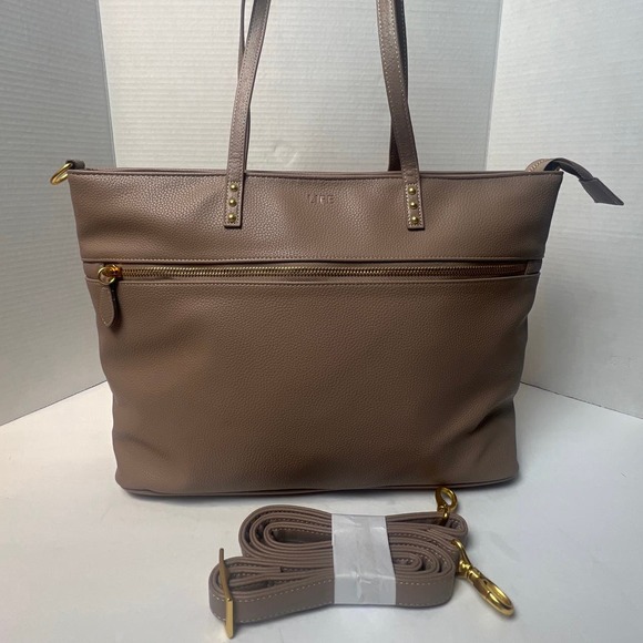 The Life Bag Vegan Leather Tote - Spacious & Stylish NWT - Picture 7 of 16